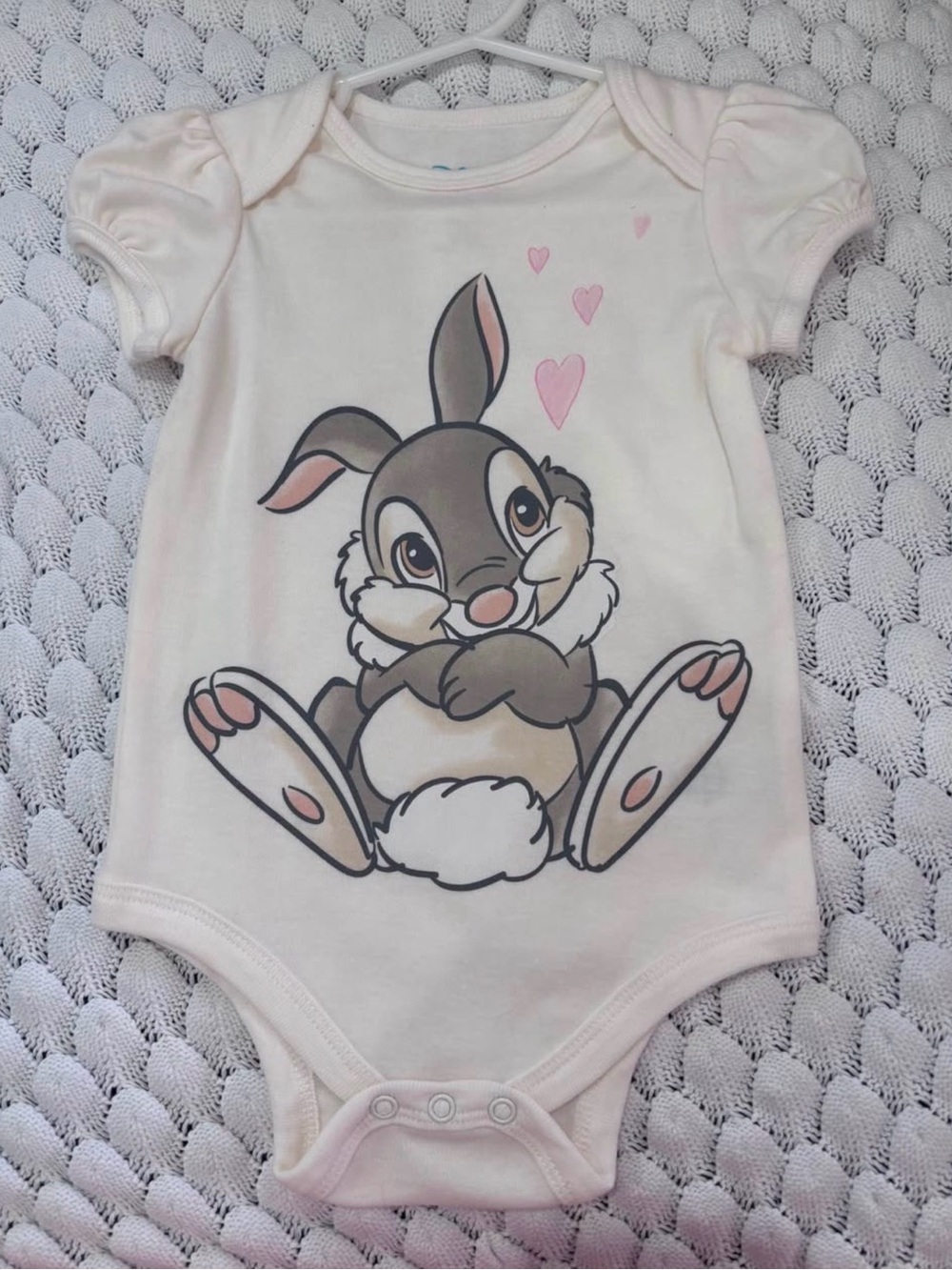 Disney Pink Thumper Bunny Graphic One-Piece Bodysuit